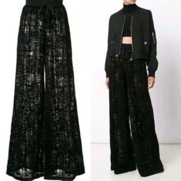 Fenty Puma By Rihanna Patterned Sheer Wide-Leg Pants - Picture 2 of 6